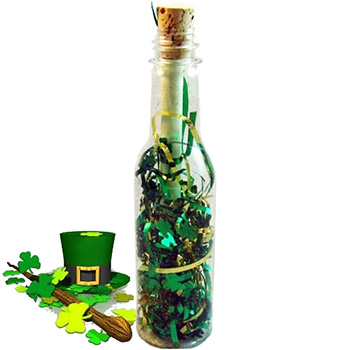 St. Patrick's Day Message In A Bottle