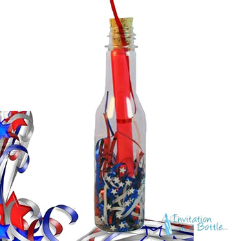 Stars and Stripes Message In A Bottle